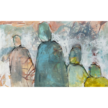 Maleri 50 x 80 cm - New Begining